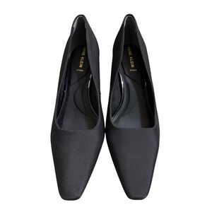 Anne Klein iFlex Womens Black Fabric Pointed Toe Stiletto Pumps Size 10M